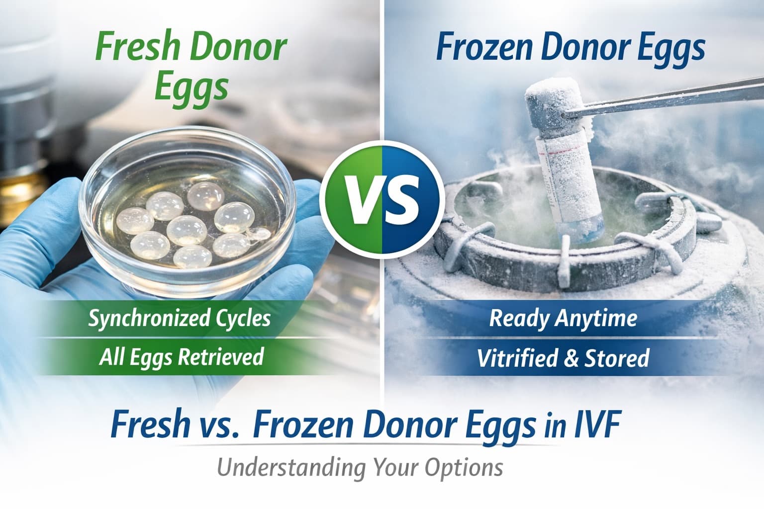 Färska vs frysta donatorägg i IVF: vilket alternativ är bättre?