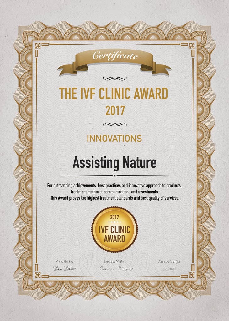 IVF-KLINIK AWARD 2017 – Assisting Nature – Innovationer